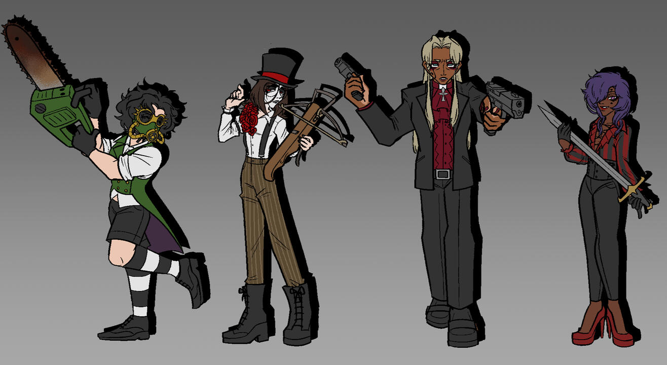 Vampire crew character designs