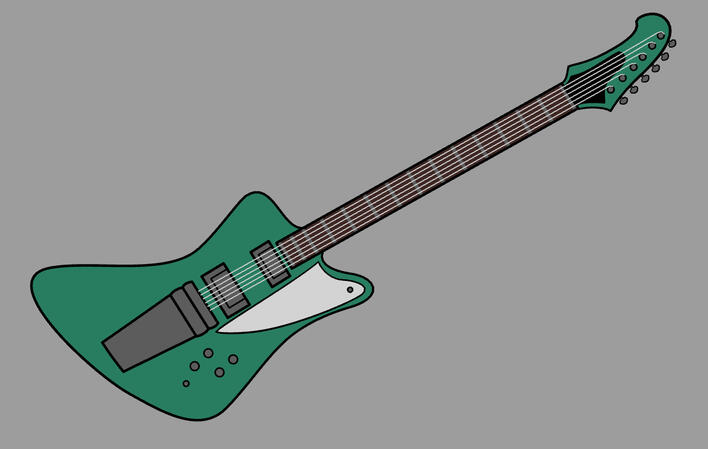 Zombunny's Gibson Firebird V Inverness Green