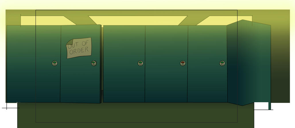 Bathroon stalls background